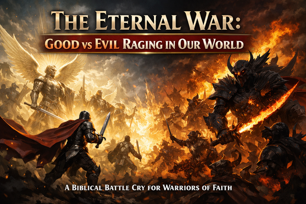 The Eternal War: Good vs Evil Raging in Our World – A Biblical Battle Cry for Warriors of Faith
